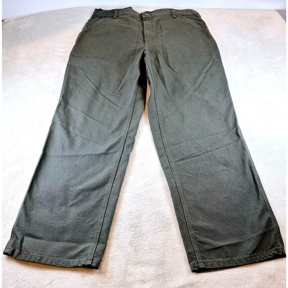 NWT Carhartt B11 MOS Washed Duck Work Dungaree Green Pants Loose Fit Men's 40x32 - Picture 1 of 11